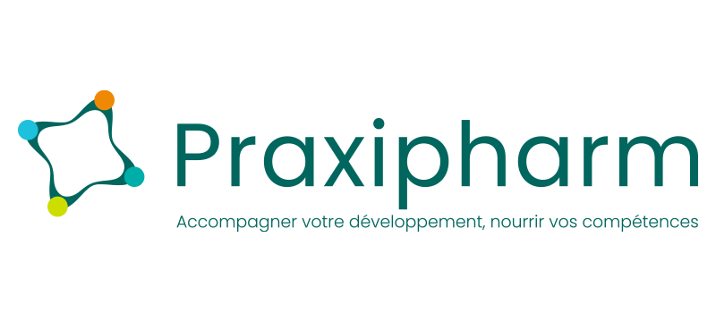 Logo Praxipharm avec baseline